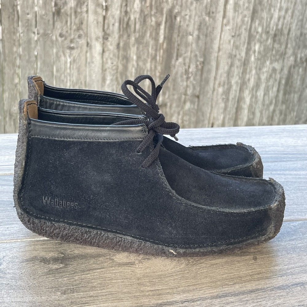 Clarks Wallabees Shoes Mens Size 5.5 Suede Leather Lace Up Crepe Sole Casual